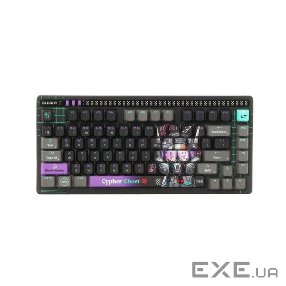 Клавіатура A4Tech AT75 RGB USB UA Cypher Ghost (4711421001830)
