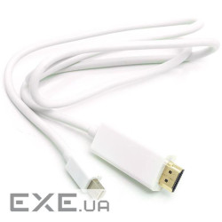 Кабель POWERPLANT Mini DisplayPort - HDMI White (CA912131)