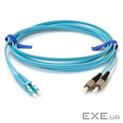 Патчкорд FC/UPC-LC/UPC MM (OM3) 3м Duplex Slim (UPC-3FCLC(MM)D(ON)S)