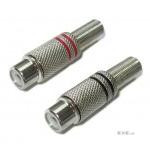 Гніздо VOLTRONIC RCA із пружиною (сигнальний під паяння) латунь, червоне (YT-RCA(F)-BR)