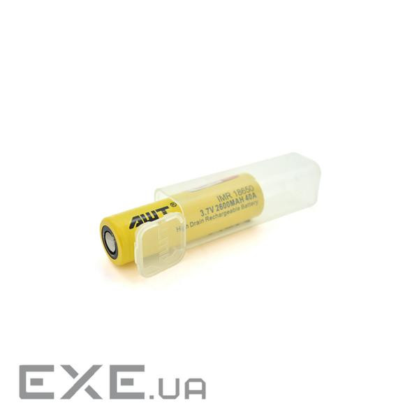 Акумулятор 18650 2600mAh, 40А, BOX AWT (IMR18650-2600-40А)