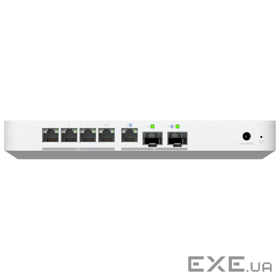 Ubiquiti UniFi Gateway Fiber (10G-WAN: SFP+&RJ45G/LAN: 1xSFP+&4x2.5G RJ45) UXG-FIBER Compact, multi-