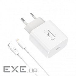 Зарядний пристрій SkyDolphin SC38T (1USBx2.4A) White (MZP-000182) + кабель Lightning