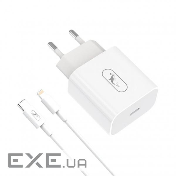 Зарядний пристрій SkyDolphin SC38T (1USBx2.4A) White (MZP-000182) + кабель Lightning