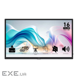 Монітор IPS 15.6" FHD (1920 x 1080) 4ms 60Hz /2Typ eC15W/HDMI /колонки 2*1W MSI PRO MP165 E6