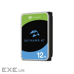 Жорсткий диск 3.5" SEAGATE SkyHawk AI 12TB SATA/512MB (ST12000VE003)