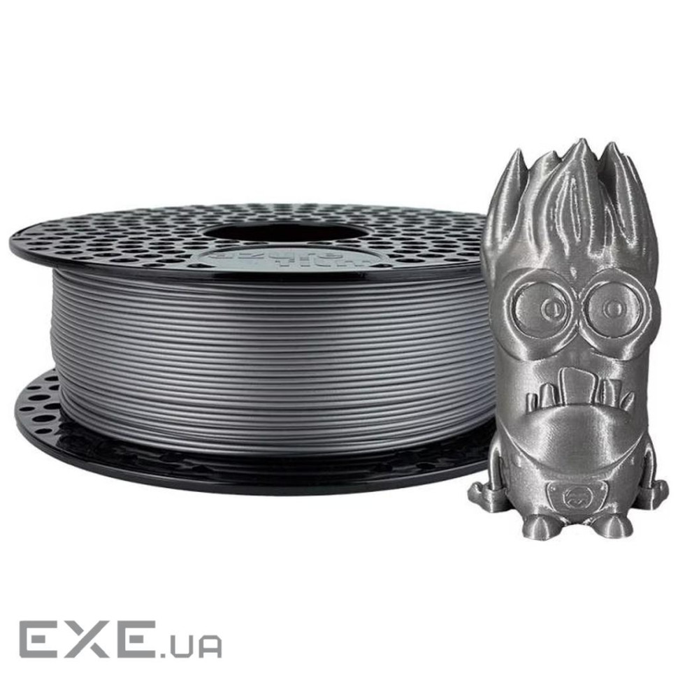 Пластик для 3D-принтера AzureFilm PLA SILK 1,75mm 1kg Silver (FL171-9007)