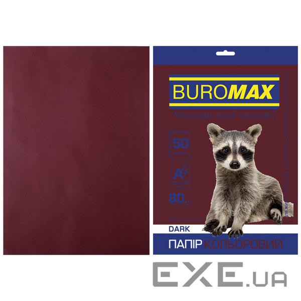 Папір Buromax А4, 80g, DARK brown, 50sh (BM.2721450-25)