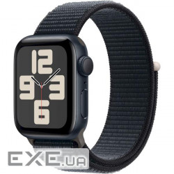 Смарт-годинник Apple Watch SE 2023 GPS 44mm Midnight Aluminium Case with Midnight Sport Loop (MREA3QP/A)