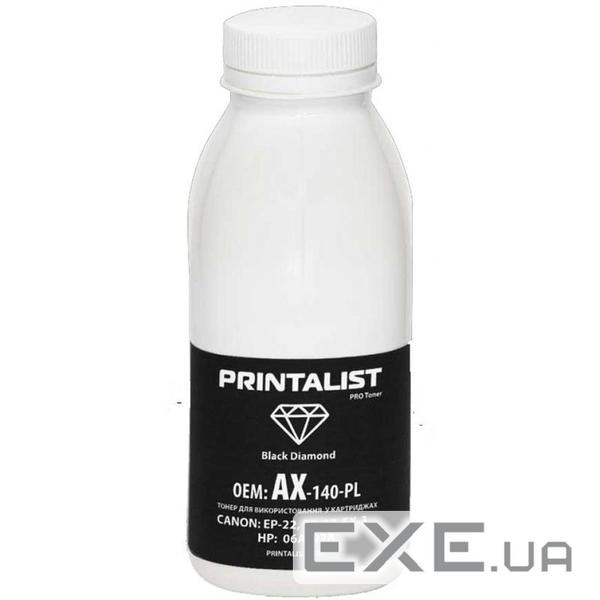 Тонер HP LJ 1100/5L/6L , 140г Black Printalist (AX-140-PL)