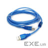 Кабель для принтера USB 2.0 AM/BM 5.0m ferrite blue Ritar (YT-AM/BM-5.0TBL)