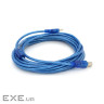 Кабель для принтера USB 2.0 AM/BM 5.0m ferrite blue Ritar (YT-AM/BM-5.0TBL)