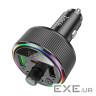 АЗП з FM-модулятором HOCO E82 Guerrero PD30W+QC3.0 car BT FM transmitter Black (6942007620642)