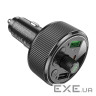 АЗП з FM-модулятором HOCO E82 Guerrero PD30W+QC3.0 car BT FM transmitter Black (6942007620642)