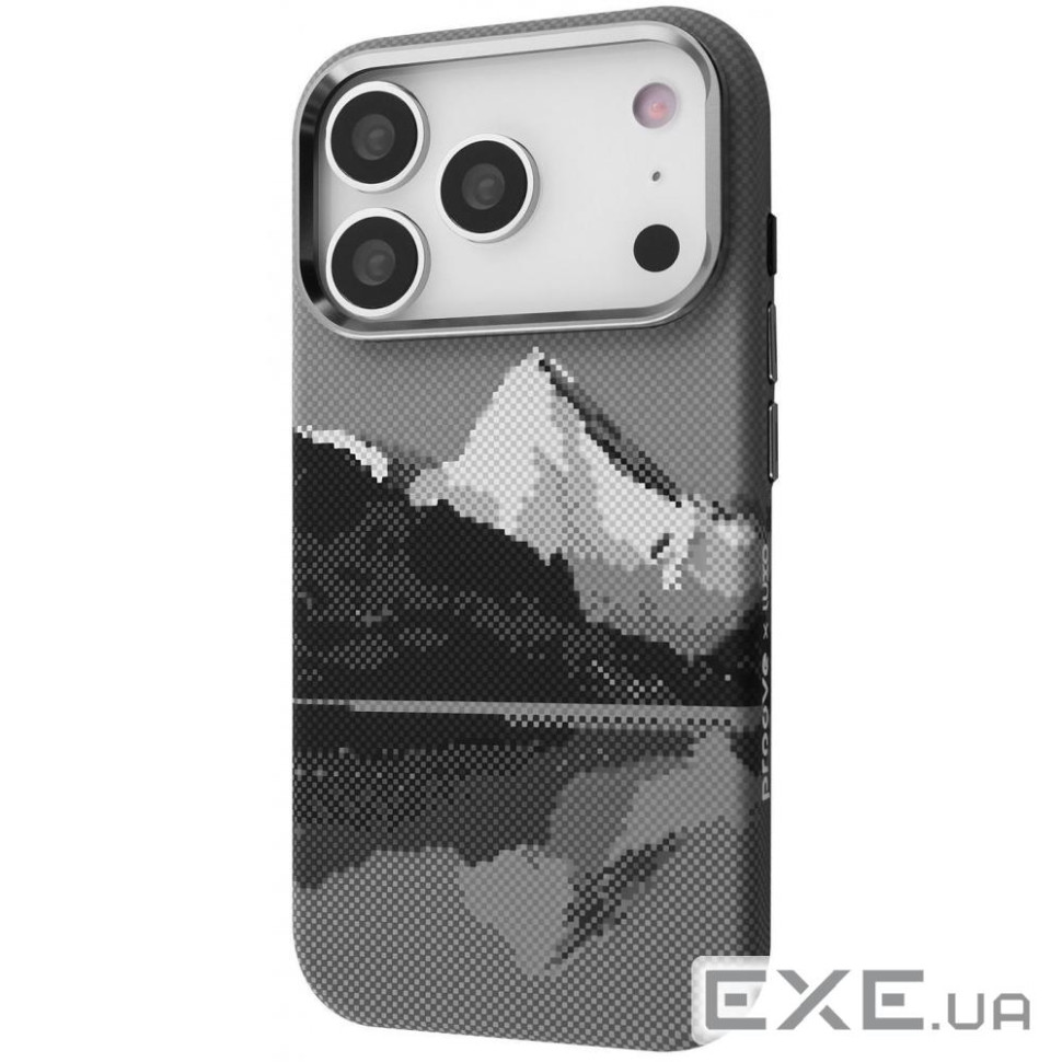 Чехол Gleam Case with Magnetic Ring iPhone 17 Pro Max silver peak (65183 silver peak)