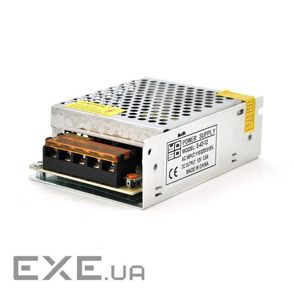 Імпульсний блок живлення YOSO S-40-12 12В 3,5А (40Вт) перфорований (112x77x36mm) Q120 (112x77x36mm) Q120
