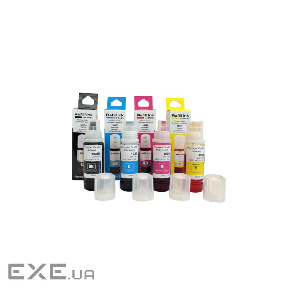 Чорнило Premium Quality Epson 103 SET B/C/M/Y 4х70ml C13T00S64A (70264948)