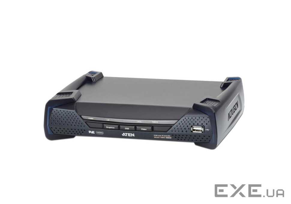 4K USB HDMI Single Display KVM Over IP with POE (KE8952R-AX)