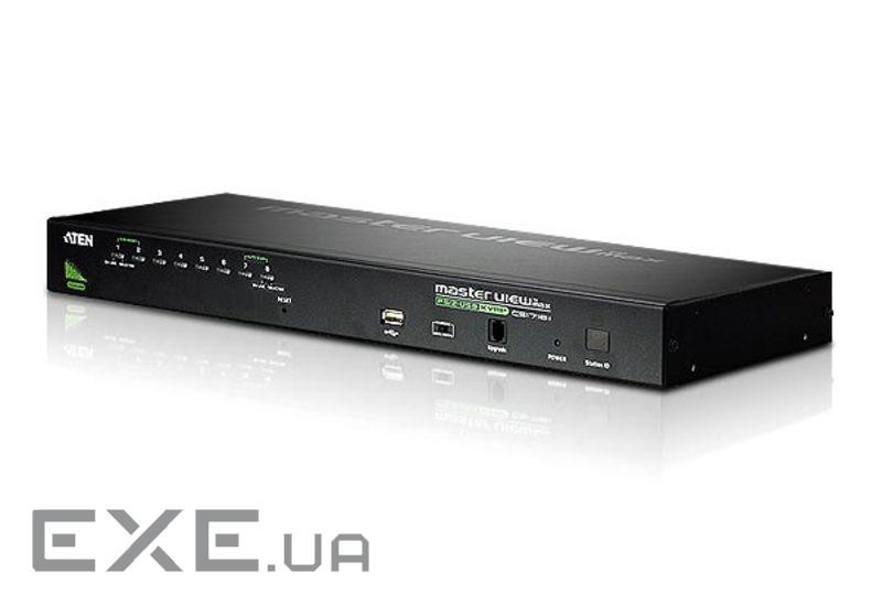 8-портовий KVM-комутатор PS / 2-USB, 19 '', 2 кабелю в комплекті (CS1708A-AT-G)