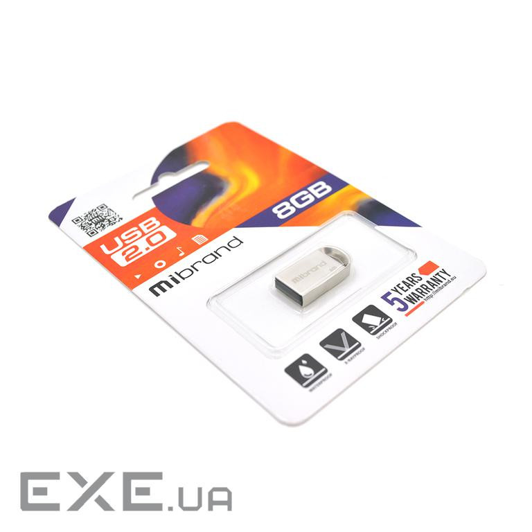 Флеш-накопичувач Mibrand Lynx, USB 2.0, 8GB, Metal Design, Blister (MMiI / 8 Lynx) VOLTRONIC