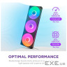 Кулер до корпусу NZXT F360 RGB Core Fan (Single Frame) - Black (RF-U36HF-B1)