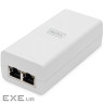 PoE-Інжектор DIGITUS PoE+ 802.3at, 10/100/1000 Mbps, Output max. 48V, 30W, білий (DN-95132)
