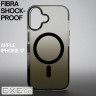 Чохол до мобільного телефона BeCover FIBRA Shock-Proof MagSafe Apple iPhone 17 Black (715439)