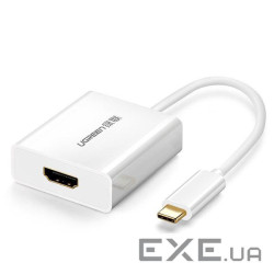 Перехідник USB2.0 Type-C to HDMI V1.4b 40273 white Ugreen