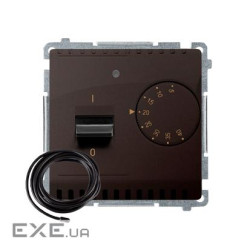 Регулятор температури Basic з зовнішнім датчиком у комплекті, 16A 230V, шоколадний (BMRT10ZS.02/47)