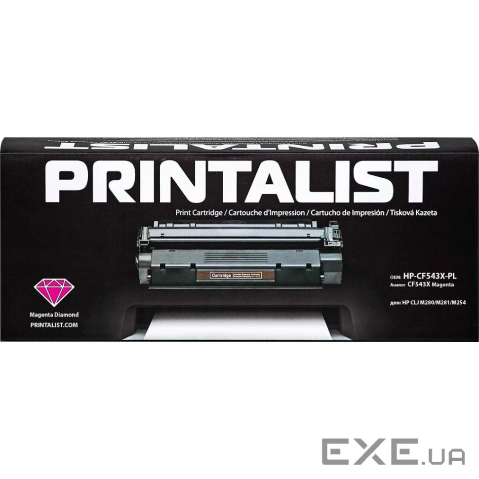 Картридж Printalist HP CLJ M280/M281/M254/ CF543X Magenta (HP-CF543X-PL)