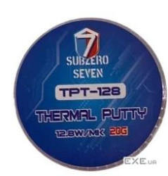Термопрокладка рідка Subzero Seven TPT-128, 12.8 Вт/мК, 20 г, зі шпателем (S-TPT-128-20S)