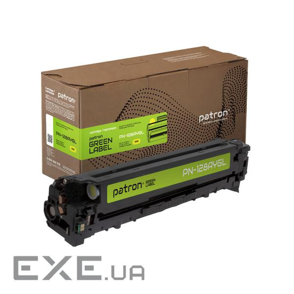 Картридж Patron HP 128A (CE322A) Green Label, yellow (PN-128AYGL)