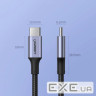 Дата кабель USB-C to USB-C 1.0m US316 100W 5A Alum. (Black) Ugreen (70427)