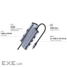 Порт-реплікатор CUDY UH606 6-in-1 USB-C to 1xHDMI, 3xUSB-A3.0, LAN, PD