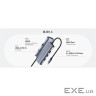 Порт-реплікатор CUDY UH606 6-in-1 USB-C to 1xHDMI, 3xUSB-A3.0, LAN, PD