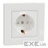Розетка Schneider Electric ASFORA зі штор. біла (EPH2900221)