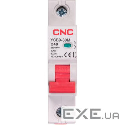 Модульний автоматичний вимикач CNC YCB9-80M 1P C40 6ka (NV821464)