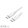 Дата кабель USB-C to USB-C 0.5m 3A 60W US264 white Ugreen (60517)