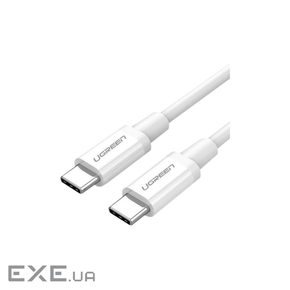 Дата кабель USB-C to USB-C 0.5m 3A 60W US264 white Ugreen (60517)