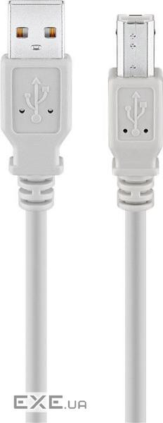 Кабель Goobay USB2.0 A-B M/M 1.8m, AWG24+28 2xShielded D=4.5mm Cu (75.05.0953-1)