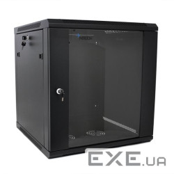 Шафа настінна Merlion 22U 19" 600*450mm (Ш*Г)мм, black (Ml3-6422)