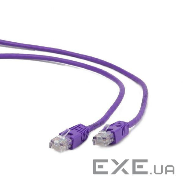 Патч-корд 0.25м Cablexpert UTP, фіолетовий, 0.25 м, 6 cat. (PP6-0.25M / V) (PP6-0.25M/V)