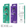 Кабель BOROFONE BX32 Munificent Lightning 1m, aluminum alloy casing, nylon braid Black (BX32LB)