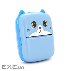 Портативний дитячий термопринтер A8 Cat, bluetooth, Type-C, blue, BOX (YT-10426-A8BCat)