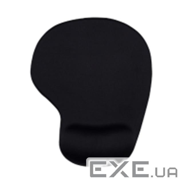 Коврик з подушкою 228*192 мм RJF-05 (круглий) тканинний, товщина 2 мм , Black, Blister