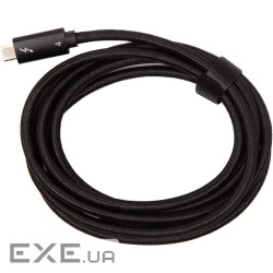 Кабель PowerPlant Thunderbolt 4, USB-C - USB-C, 40Gbps, 100W, 20V/ 5A, 8K/ 60HZ, 2м (CA915040)