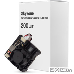 Відеопередавач (VTX) Skyzone TX2501CNC 2.5W 6.2G 64CH L,X,S Band упаковка 200 шт. (TX2501CNC6GBOX200