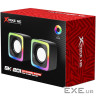 Акустична система 2.0 XTRIKE ME SK-201, 6Вт LED USB+3,5мм чорна