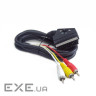 Кабель мультимедійний SCART M to 3xRCA M 1.8m Cablexpert (CCV-519-001)