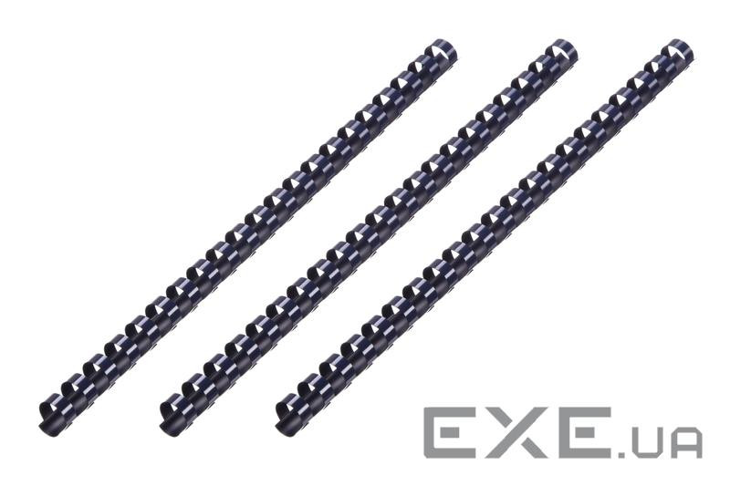 Пластикові пружини для біндера 2E, 22мм, темно-сині, 50шт (2E-PL22-50NV) (2E-PL22-50NV)